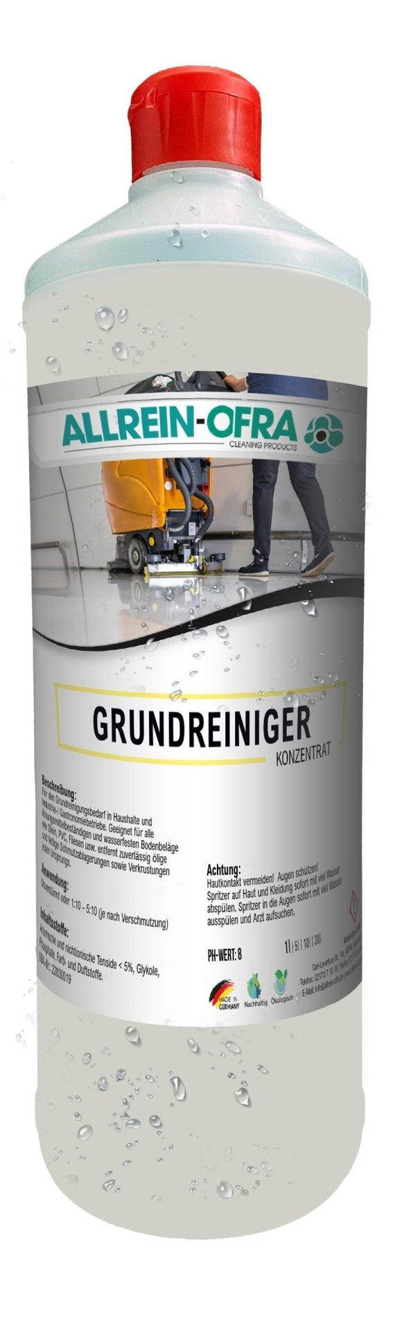 Grundreiniger | 1 Liter Flasche | Gebäudereiniger, Hotel/Gastronomie - fivestartoolshop.com