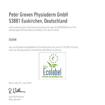 Handwaschlotion für leichte Verschmutzung | Ecosan 1 Liter Hartflasche - fivestartoolshop.com