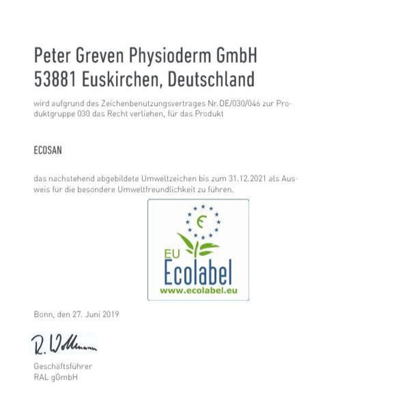 Handwaschlotion für leichte Verschmutzung | Ecosan 1 Liter Hartflasche - fivestartoolshop.com