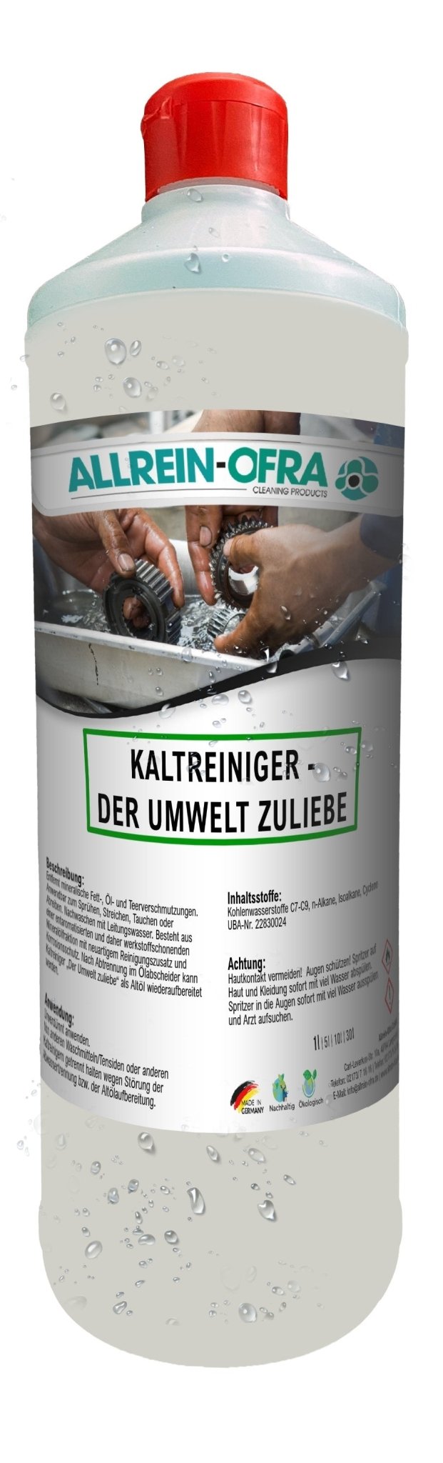 Kaltreiniger | Der Umwelt zuliebe | 1 Liter Flasche - fivestartoolshop.com