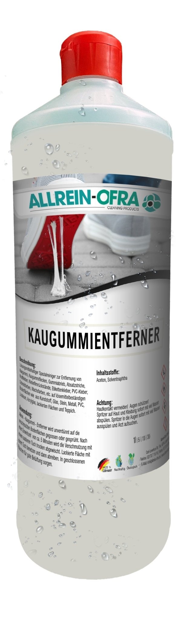 Kaugummientferner | 1 Liter Flasche - fivestartoolshop.com