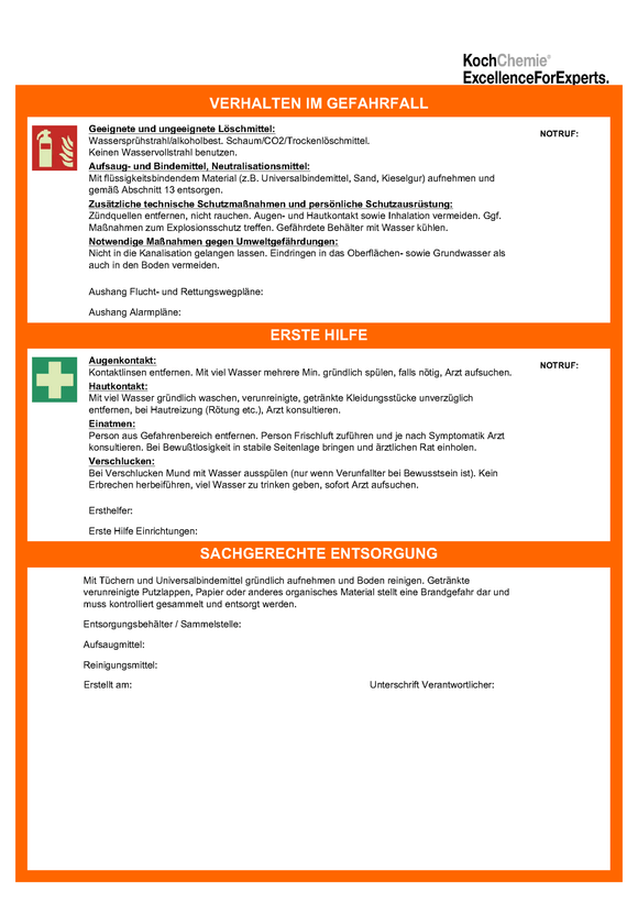 Klebstoffe, Baumharz, Farbnebel, Tintenfleck - Entferner - Eulex - 1 Liter - Koch Chemie - fivestartoolshop.com