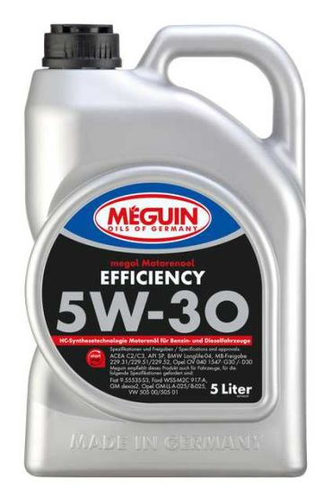 megol Motorenoel Efficiency SAE 5W - 30 - 5 Liter Kansiter - fivestartoolshop.com