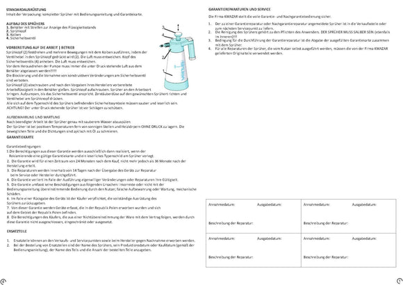 Pumpsprüher | KWAZAR | Venus Super PRO+ VITON | | 1 Liter - fivestartoolshop.com