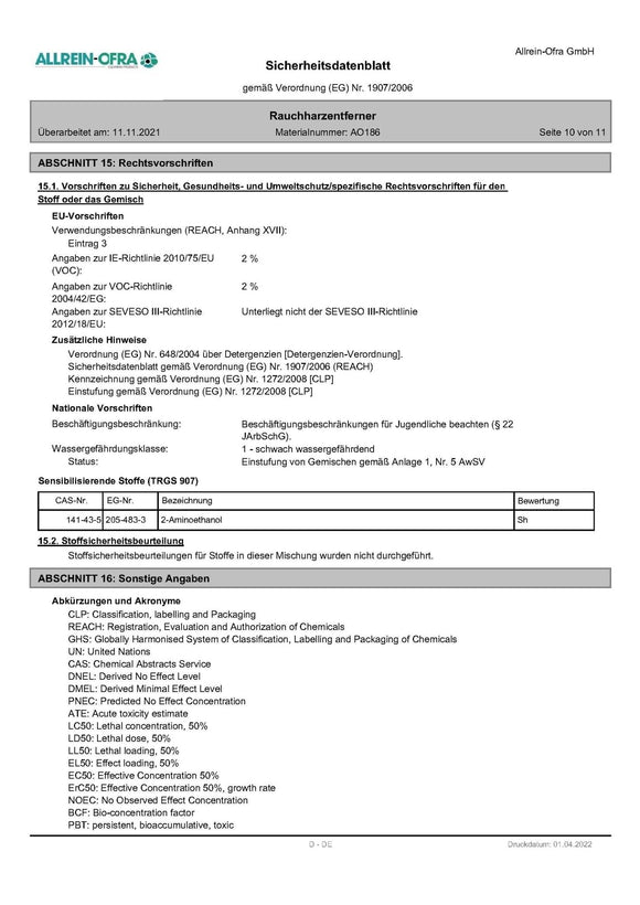 Rauchharzentferner | 10 Liter Kanister | Grill, Backofen, Räucherofen, Kaminofen - fivestartoolshop.com