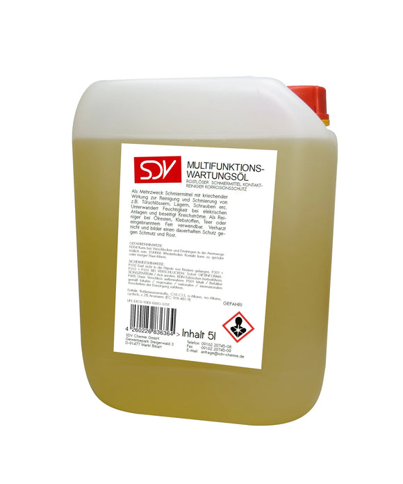 SDV Chemie Multifunktions - und Wartungsöl - 5 Liter Kanister - fivestartoolshop.com