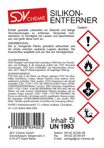 SDV Chemie Silikonentferner 30 Liter Kanister - fivestartoolshop.com