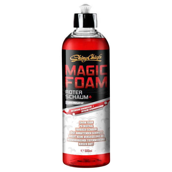 Stark schäumendes Autoshampoo | Magic Foam | Roter Snow Foam | 500 ml | ShinyChiefs - fivestartoolshop.com