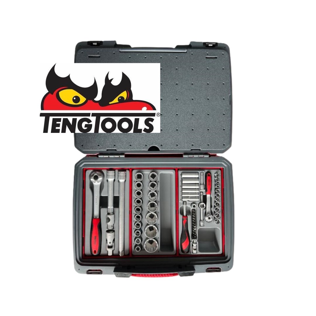 Werkzeugkoffer 57 tlg. - Profi Werkzeug Set - Tengtools - fivestartoolshop.com