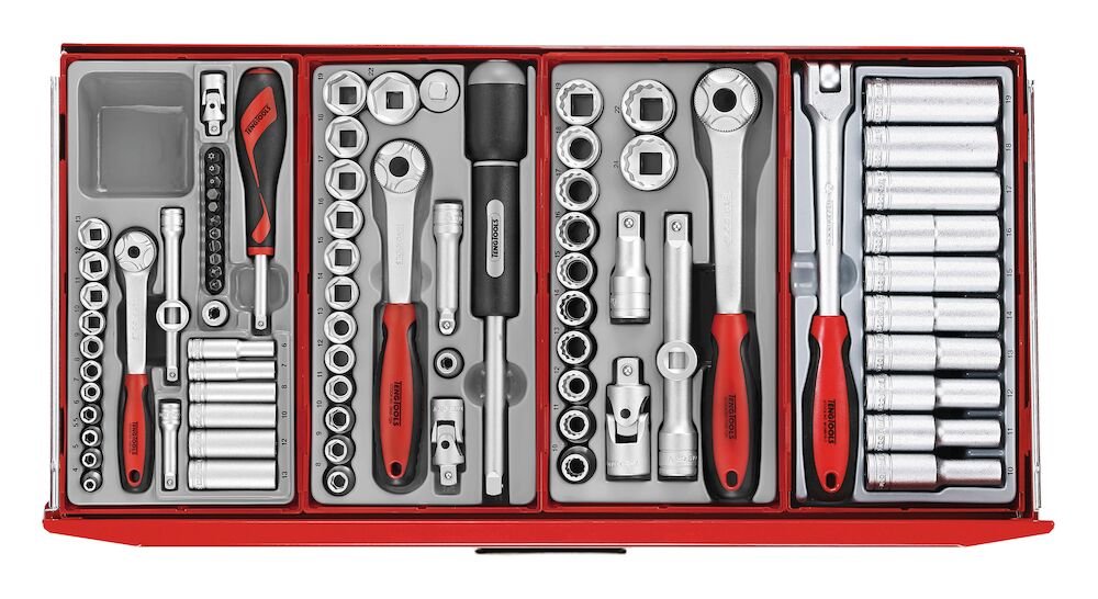 Werkzeugsatz 1055 Stück Rot | Tengtools | 26" PRO Stack TT - fivestartoolshop.com