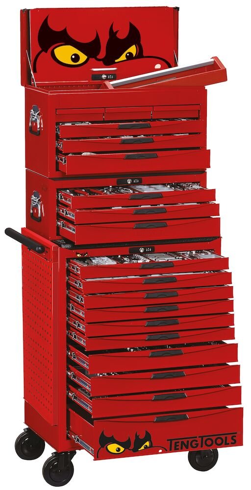 Werkzeugsatz 715 Teile Rot | Tengtools | 26" PRO Stack TT - fivestartoolshop.com