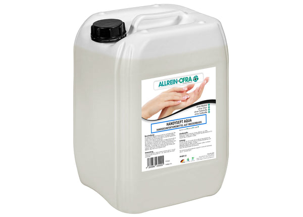 Handysept Aqua, Handdesinfektionsmittel auf Wasserbasis, 10 Liter-Kanister - fivestartoolshop.com