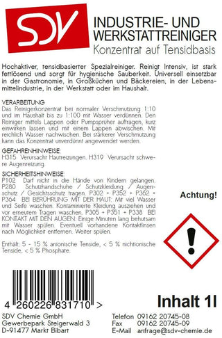 Industrie- Werkstattreiniger 5 Liter Konzentrat - fivestartoolshop.com
